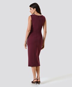Dames jurk bordeaux