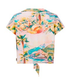 Meisjes blouse korte mouw multicolor