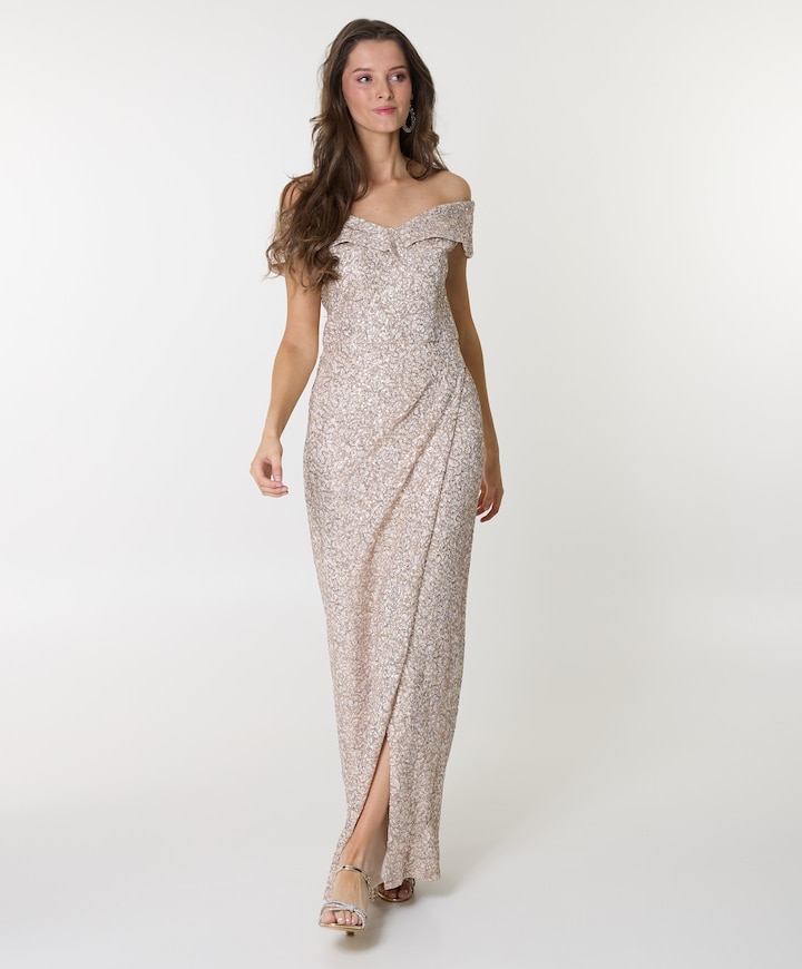 Dames jurk beige