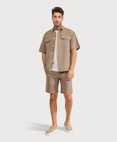 Heren overshirt bruin