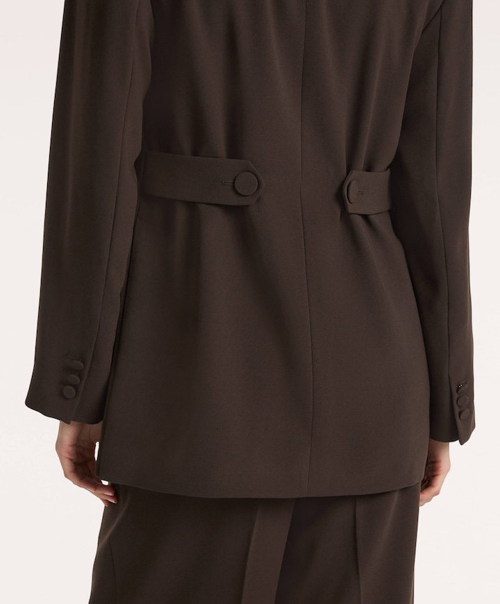 Dames blazer bruin