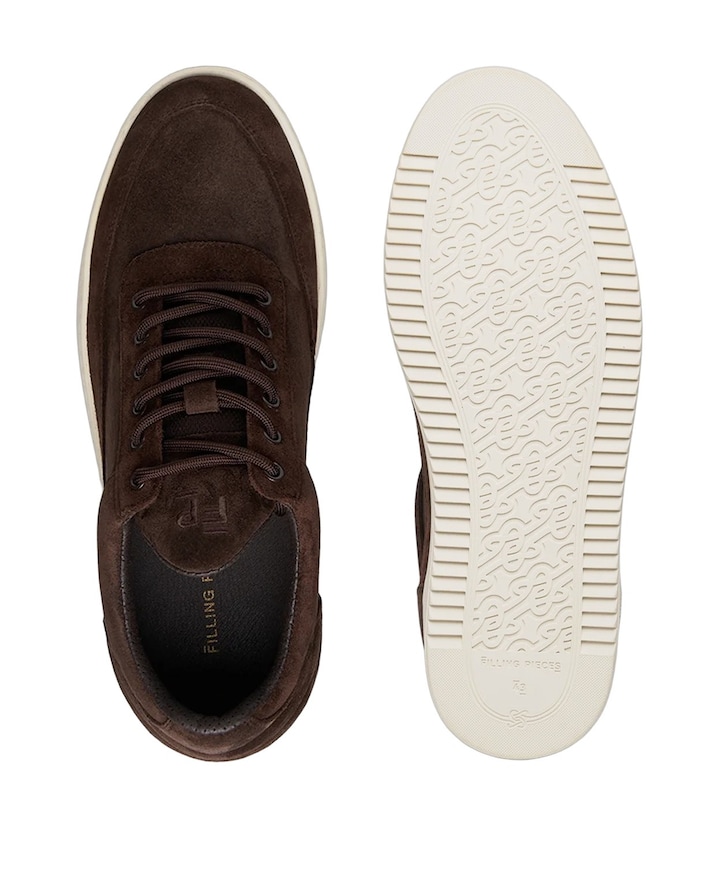 Low Top Suede heren sneakers bruin