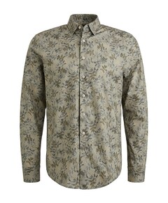 Heren overhemd lange mouw groen