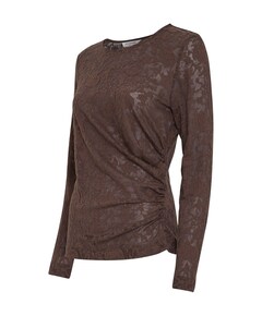Dames longsleeve bruin