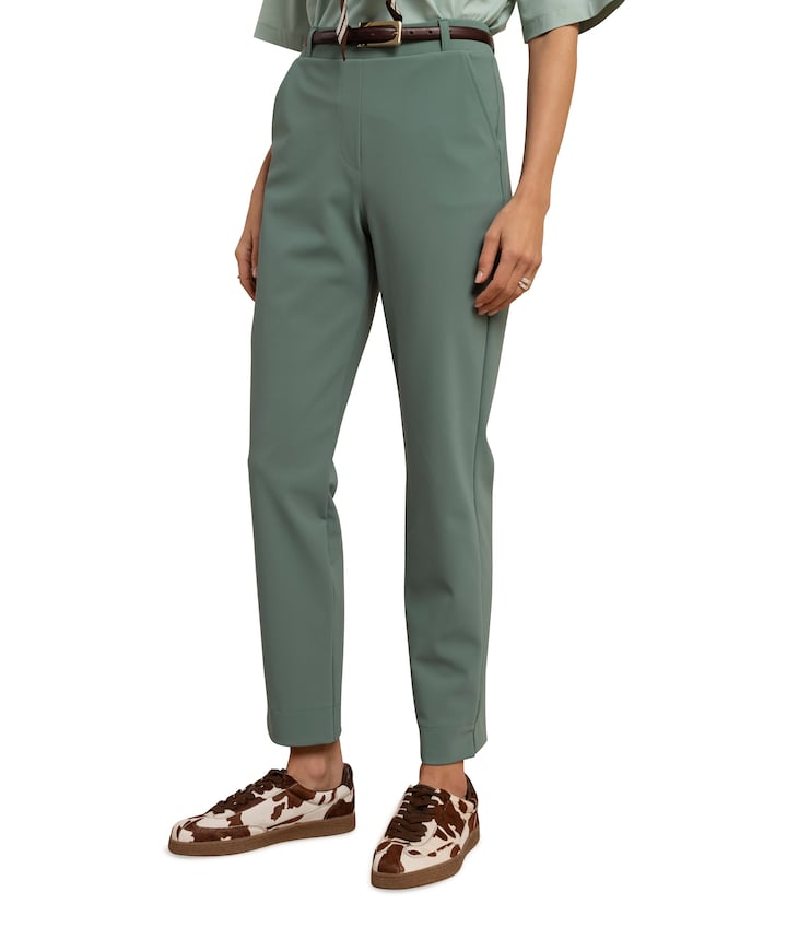 Anne bonded dames broek groen