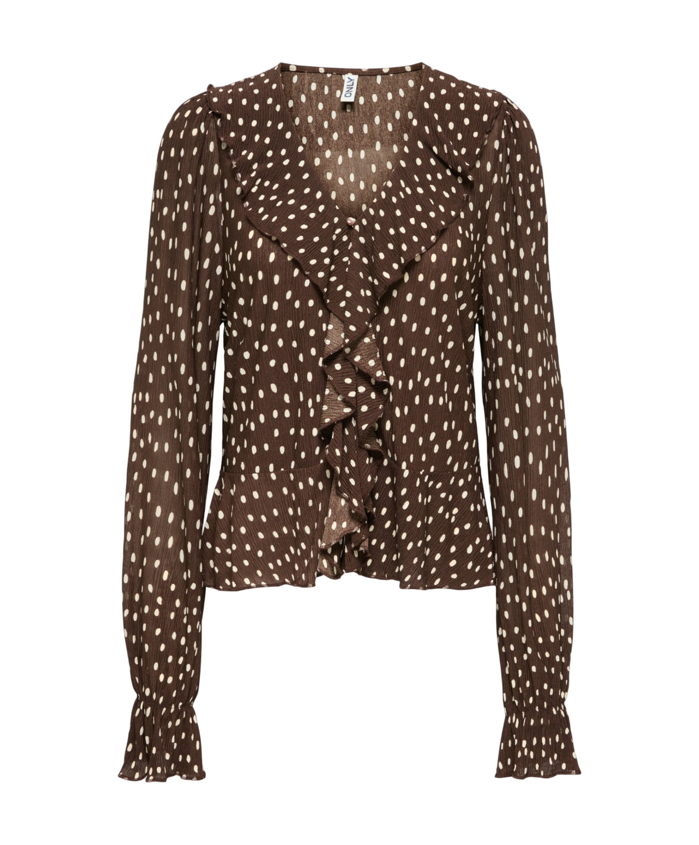 Dames blouse bruin