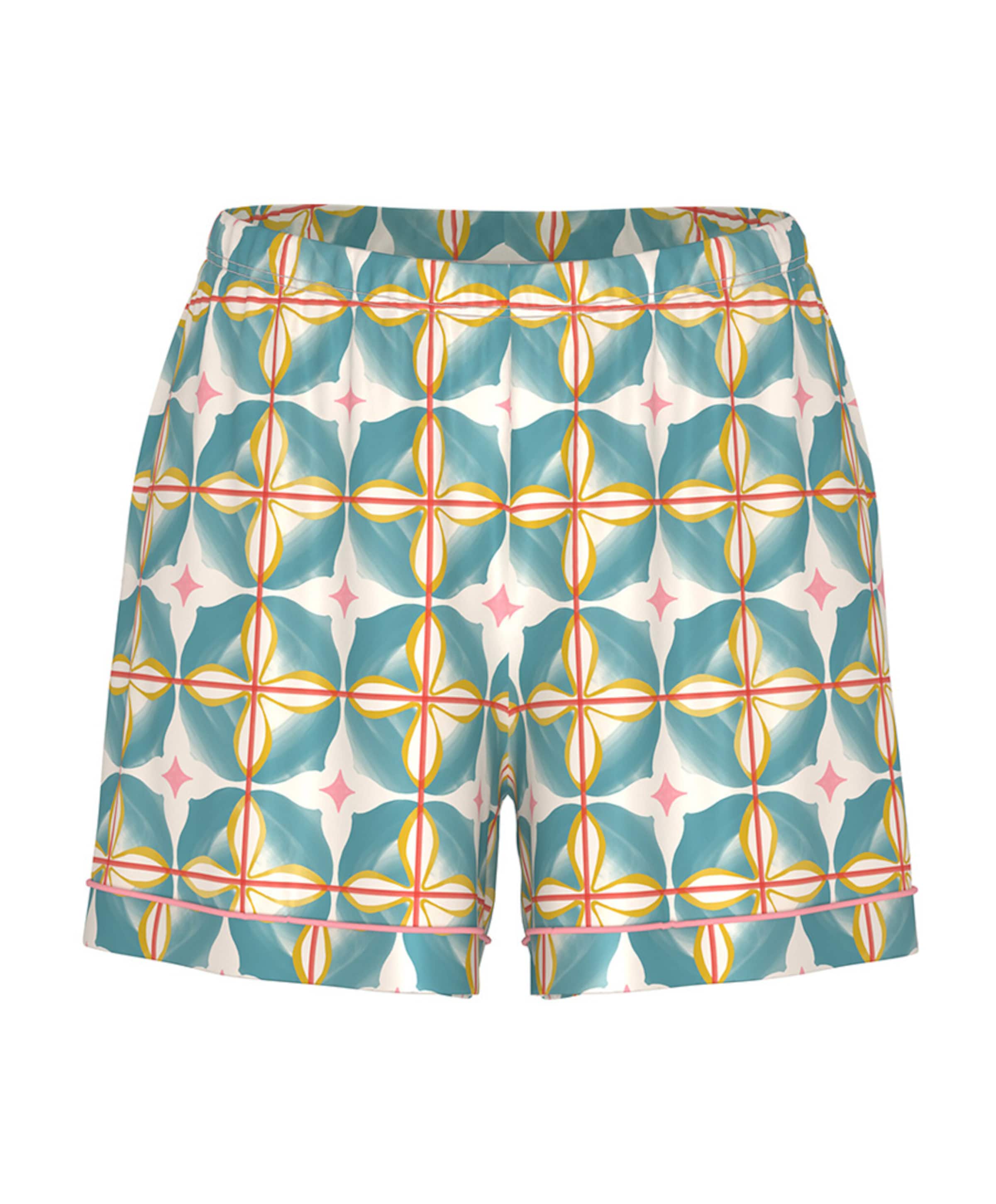 Dames pyjamashort blauw