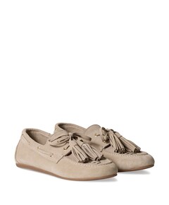 dames mocassins beige