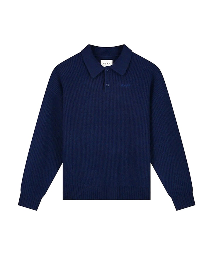 Heren polo blauw