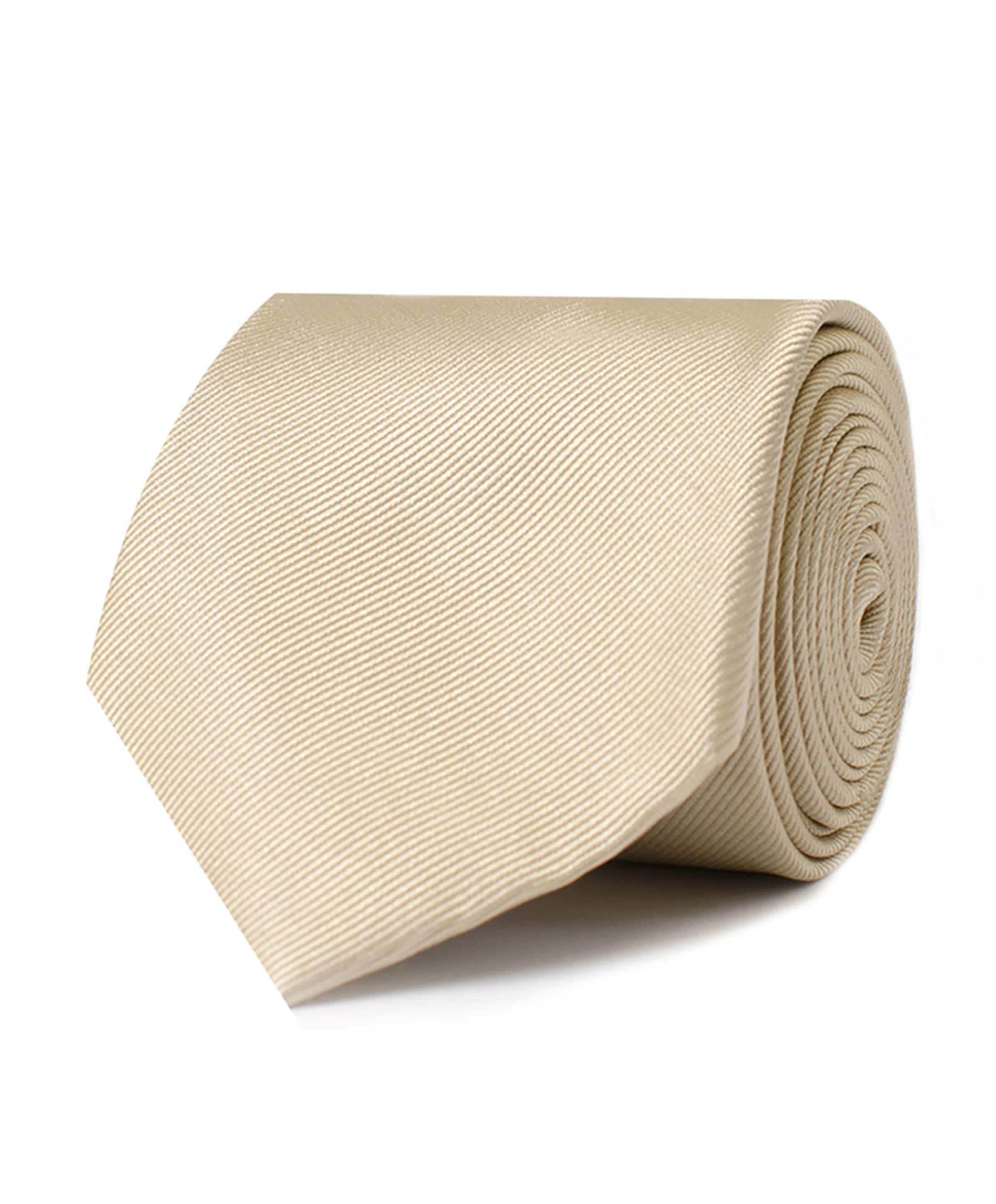 Heren stropdas beige