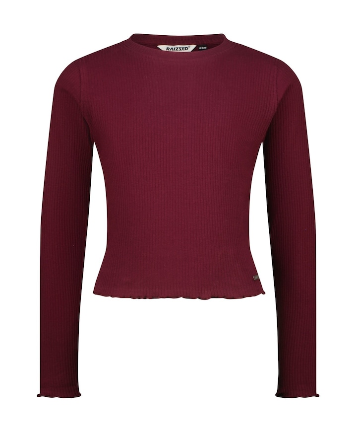 Meisjes longsleeve bordeaux