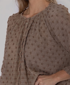 Dames blouse bruin