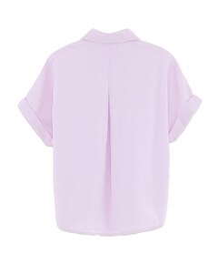 Meisjes blouse korte mouw paars