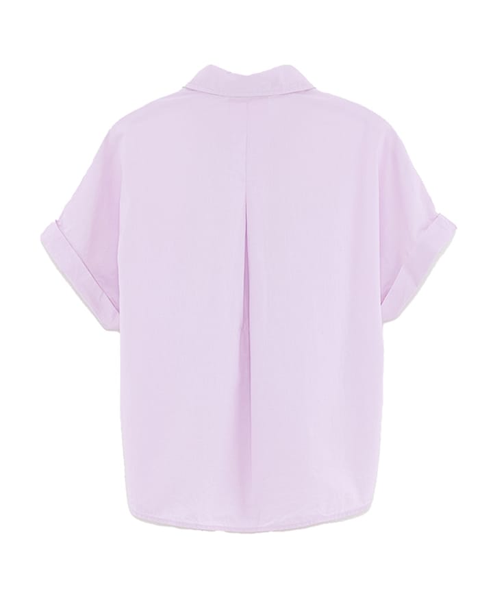 Meisjes blouse korte mouw paars