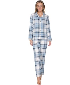 Dames pyjamaset blauw