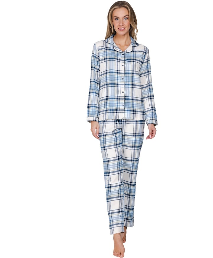 Dames pyjamaset blauw