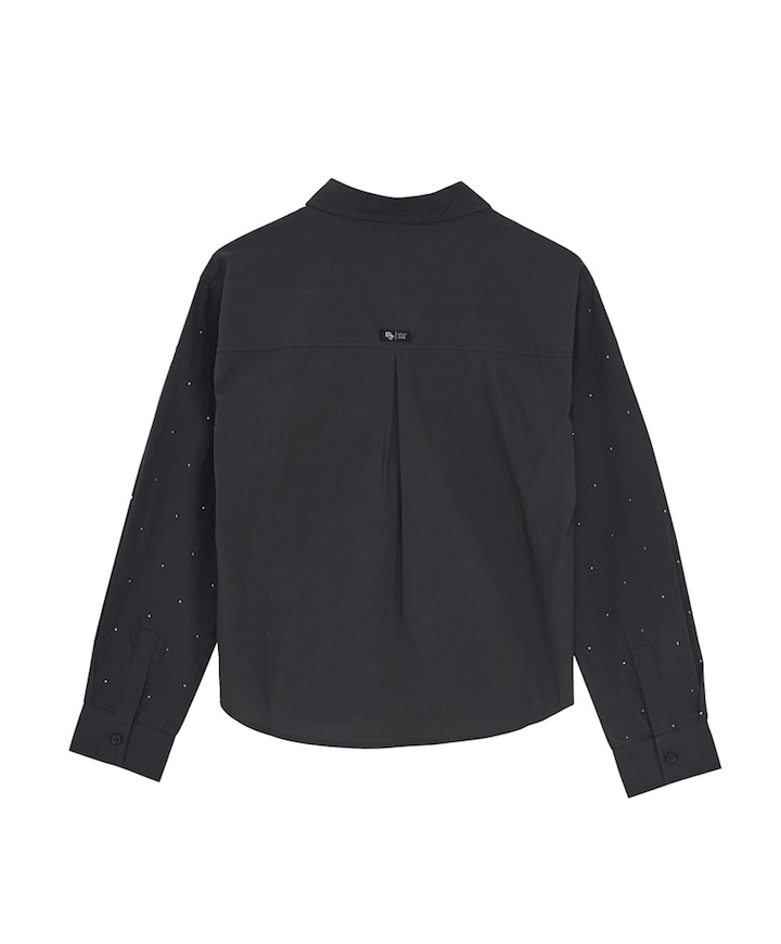 Blouse lange mouw grijs