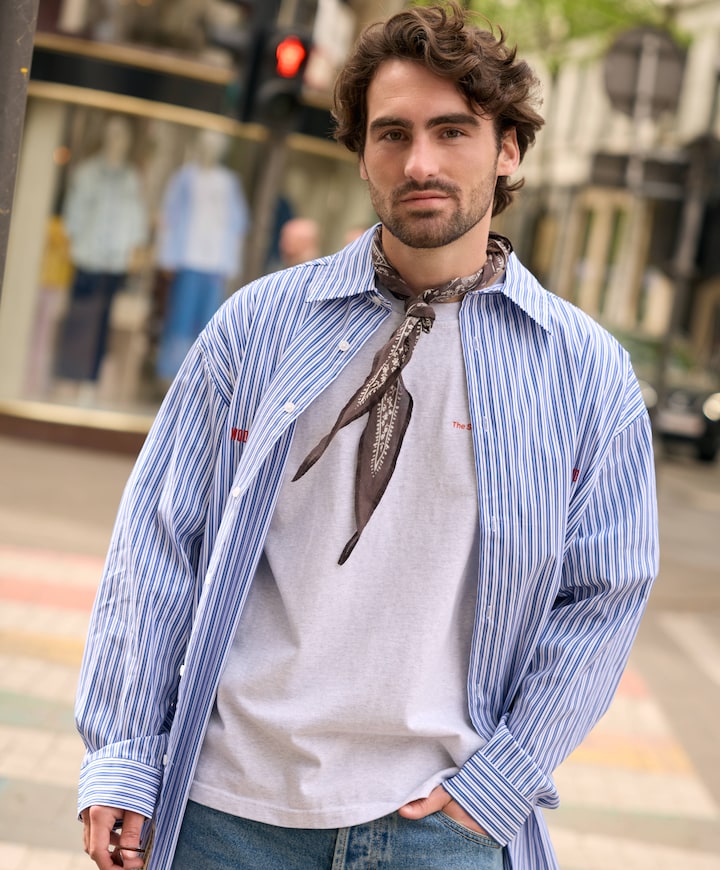 Heren T-shirt grijs
