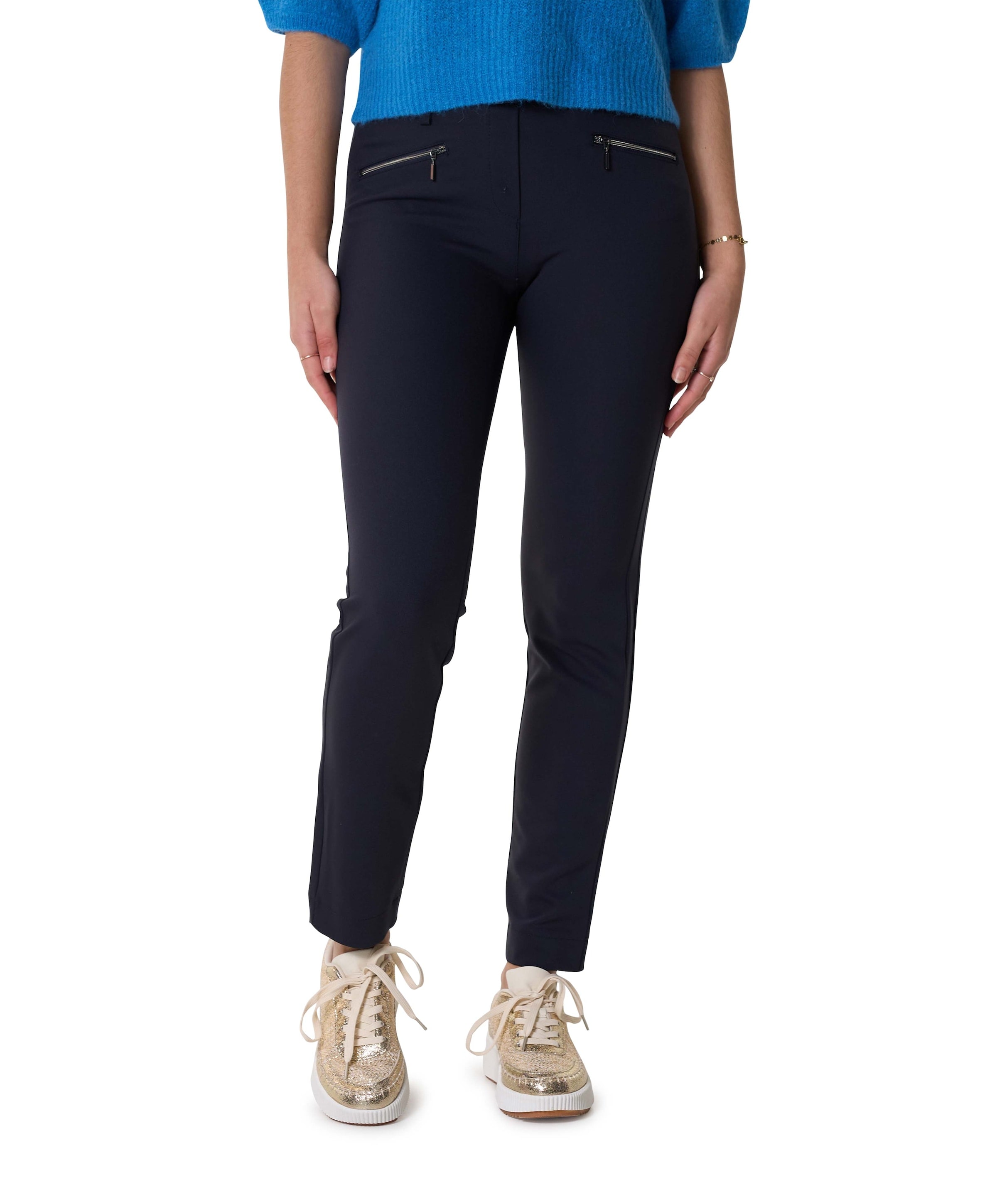 Hose Pull On Slim dames broek blauw