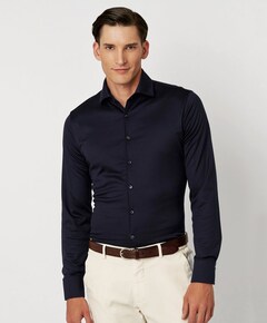 Overhemd lange mouw blauw