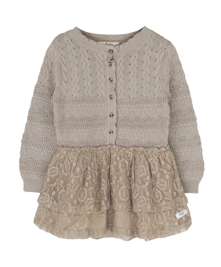 Meisjes jurk beige