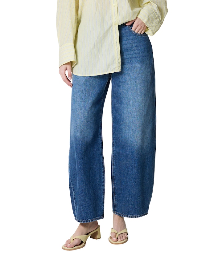Bonnie Curvilinear dames jeans blauw