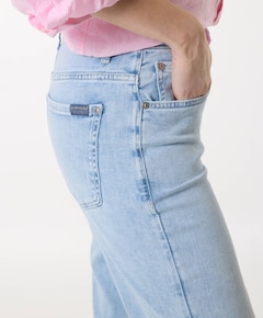 Calie Straight Ankle Dewdrop dames jeans blauw