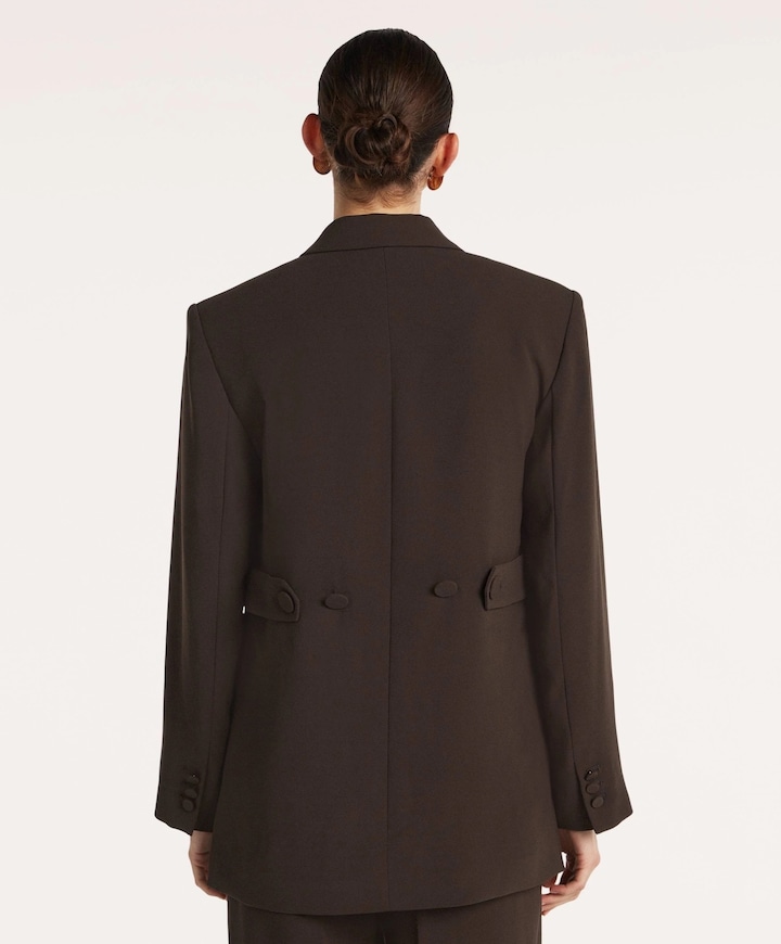 Dames blazer bruin