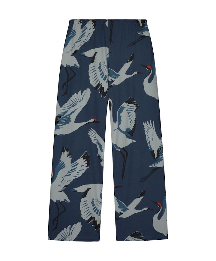 Dames pyjamabroek blauw