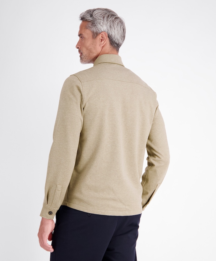 Heren overshirt beige