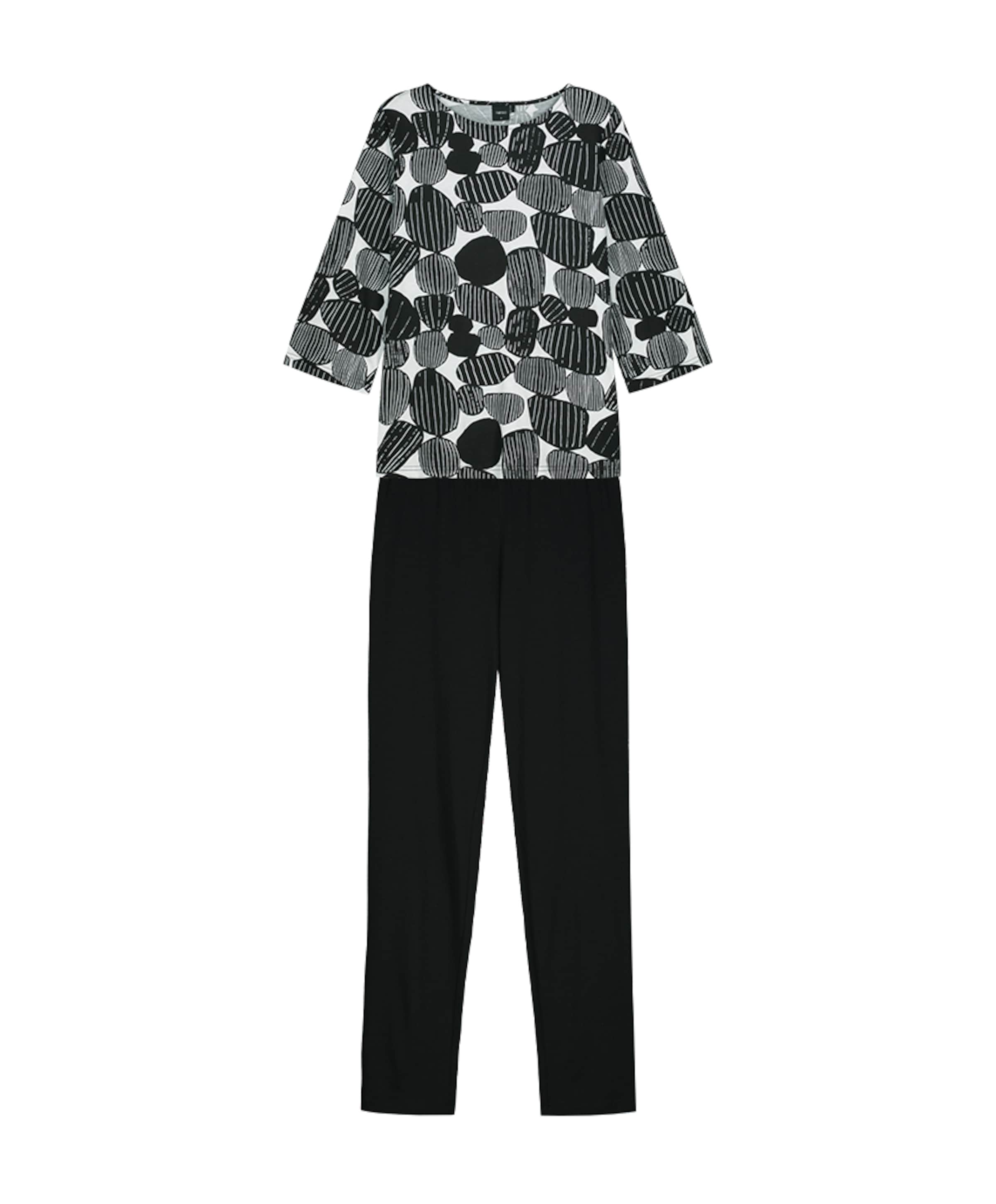 Dames pyjamaset zwart