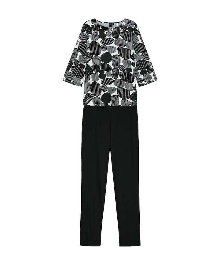 Dames pyjamaset zwart