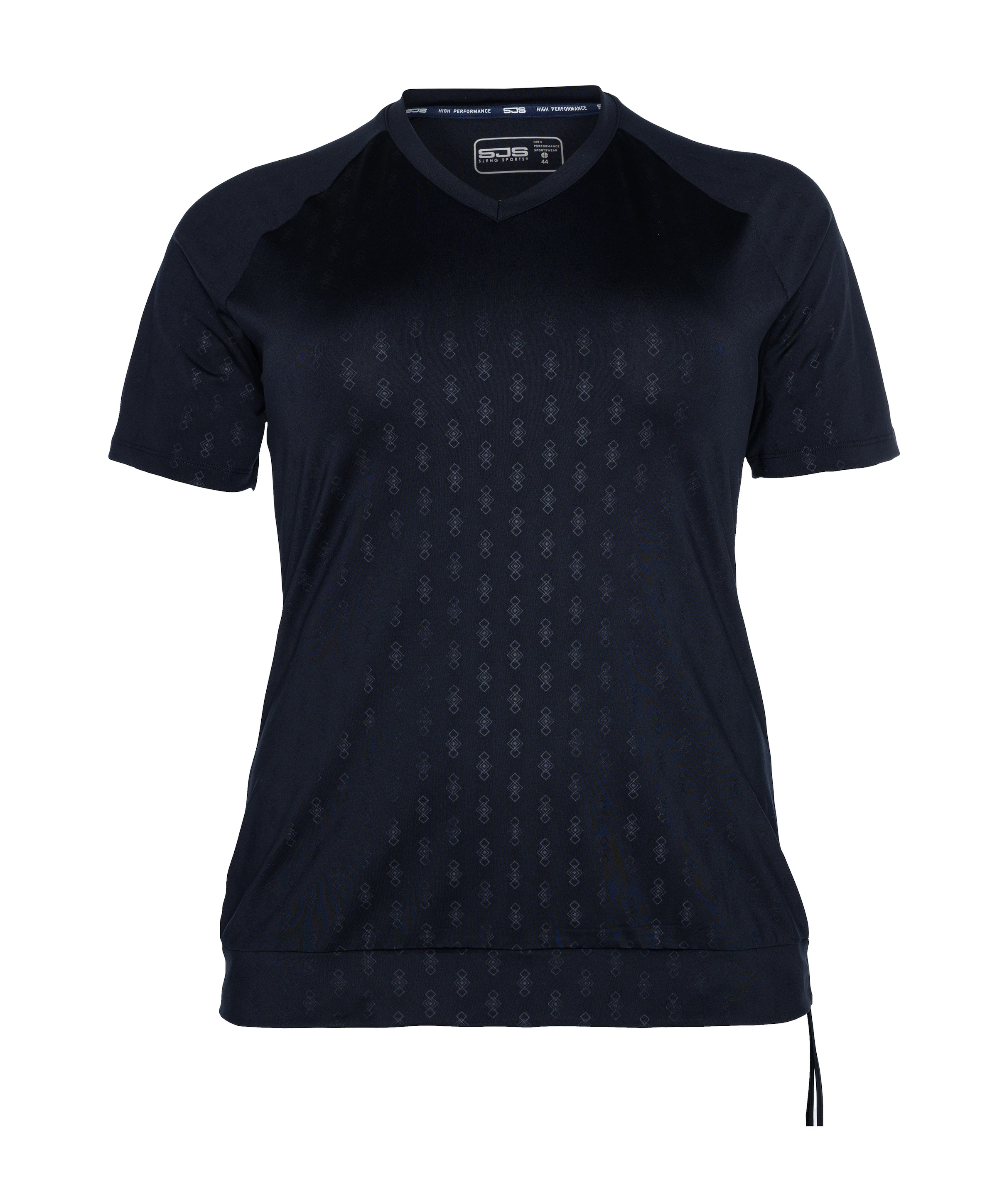 Dames plussize t-shirt blauw