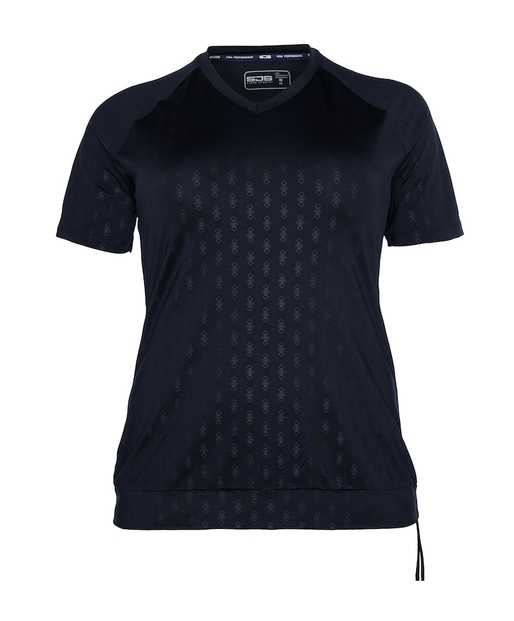 Dames plussize t-shirt blauw