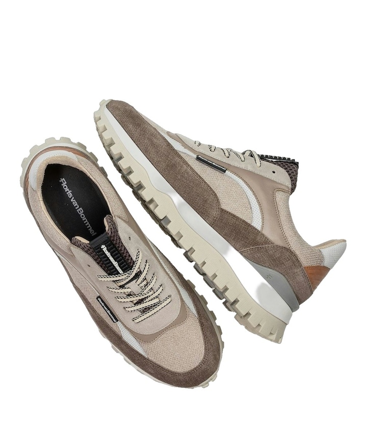 heren sneakers beige