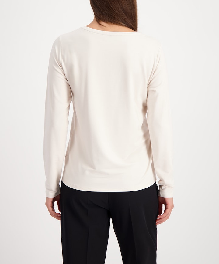 Dames longsleeve beige