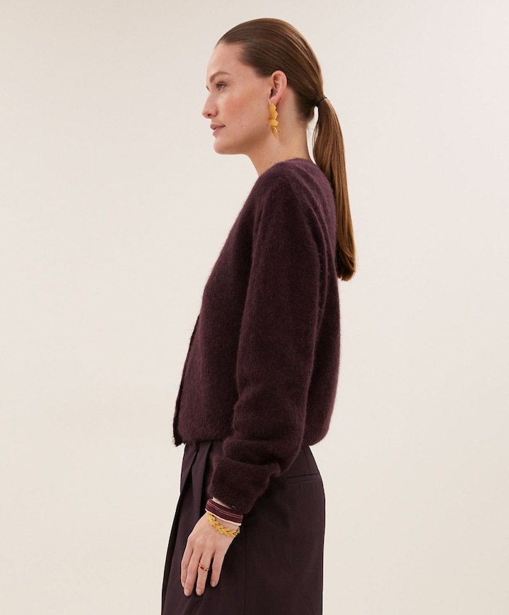 Dames vest bordeaux