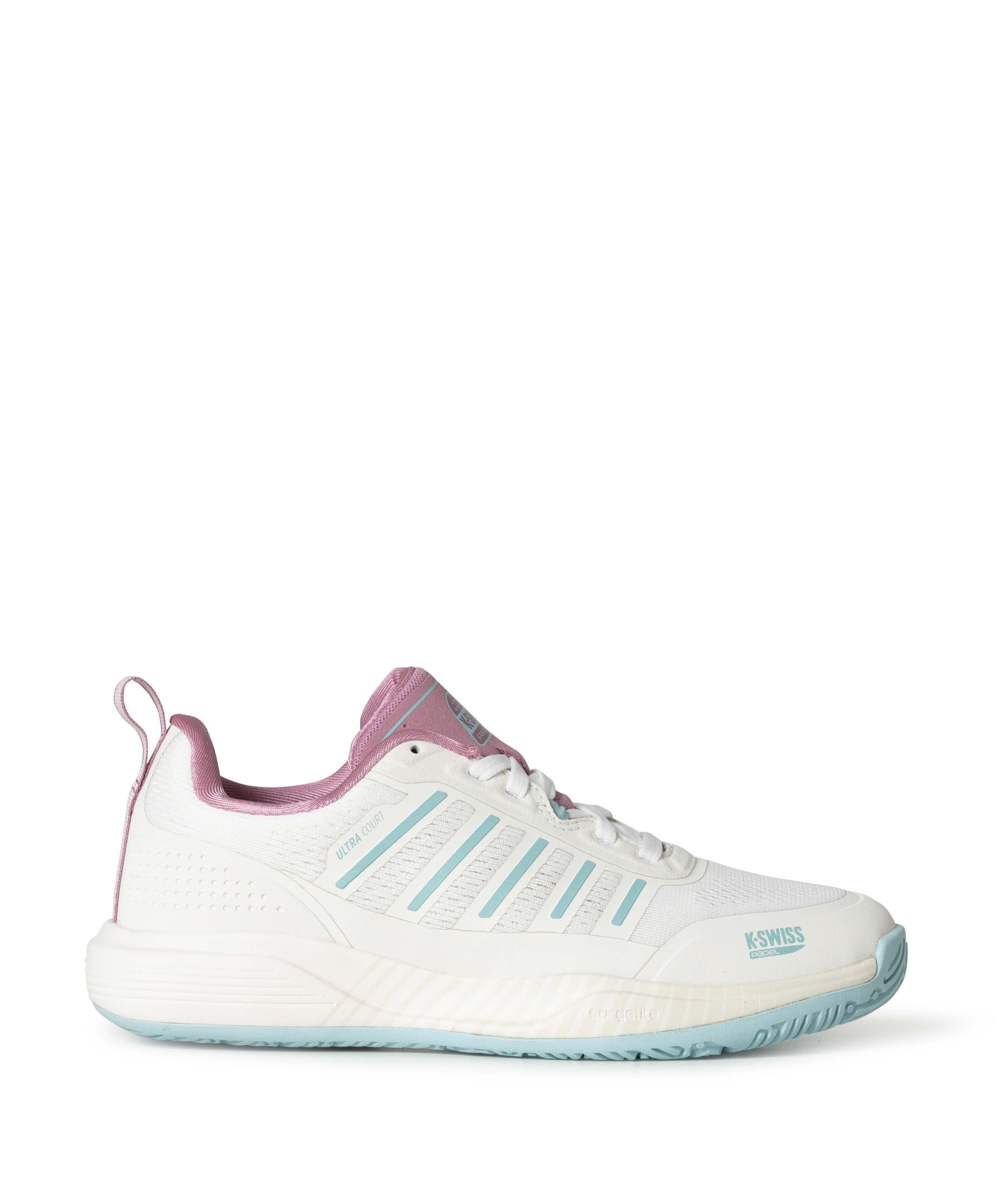 KS TFW ULTRA COURT PADEL-WHT/LILAS/PASTELTURQUOISE tennisschoenen wit