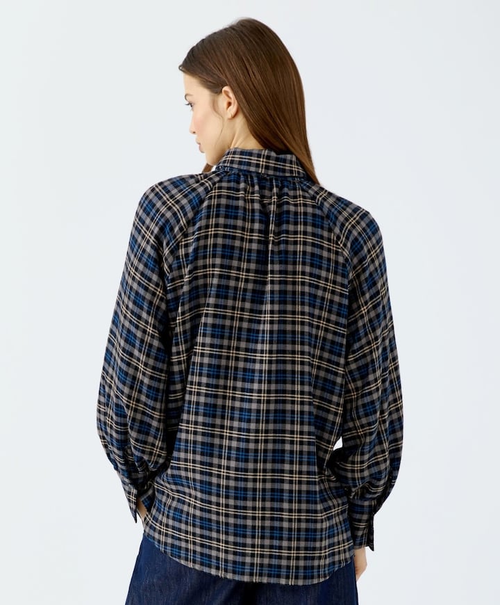 Dames blouse blauw
