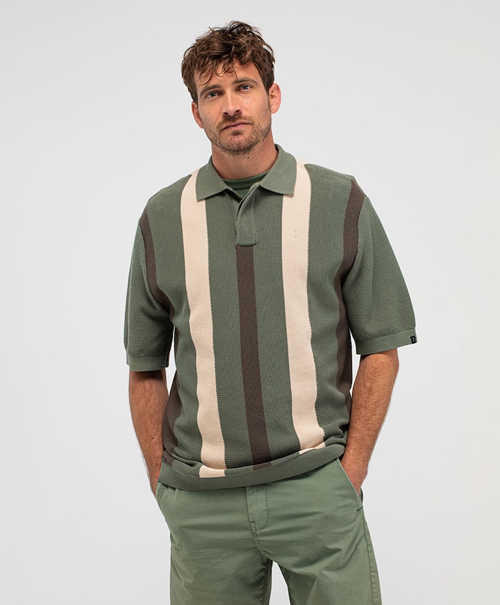 Heren polo groen