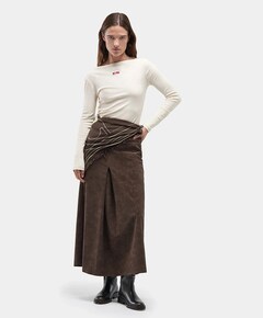 Dames longsleeve ecru