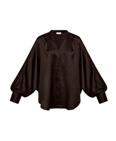 Dames blouse bruin