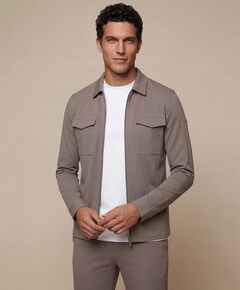 Heren overshirt beige