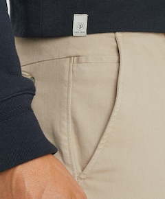 CHINO SLUB STRETCH heren broek beige