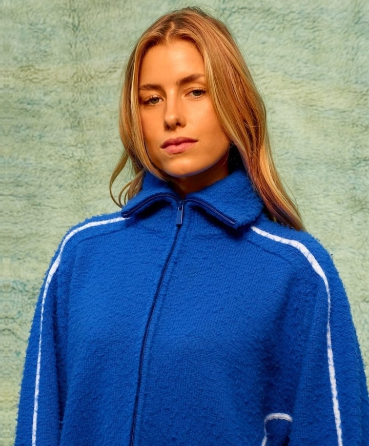 Dames vest blauw