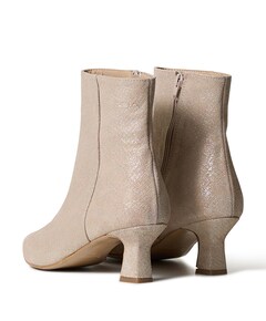 dames enkellaarzen beige