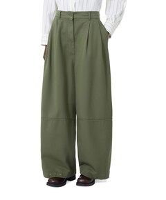 Bacca Diagonale Puro Cotone  dames broek groen