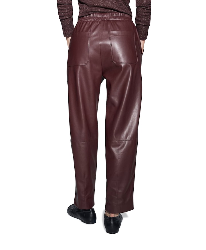 Myha edgy dames broek bordeaux