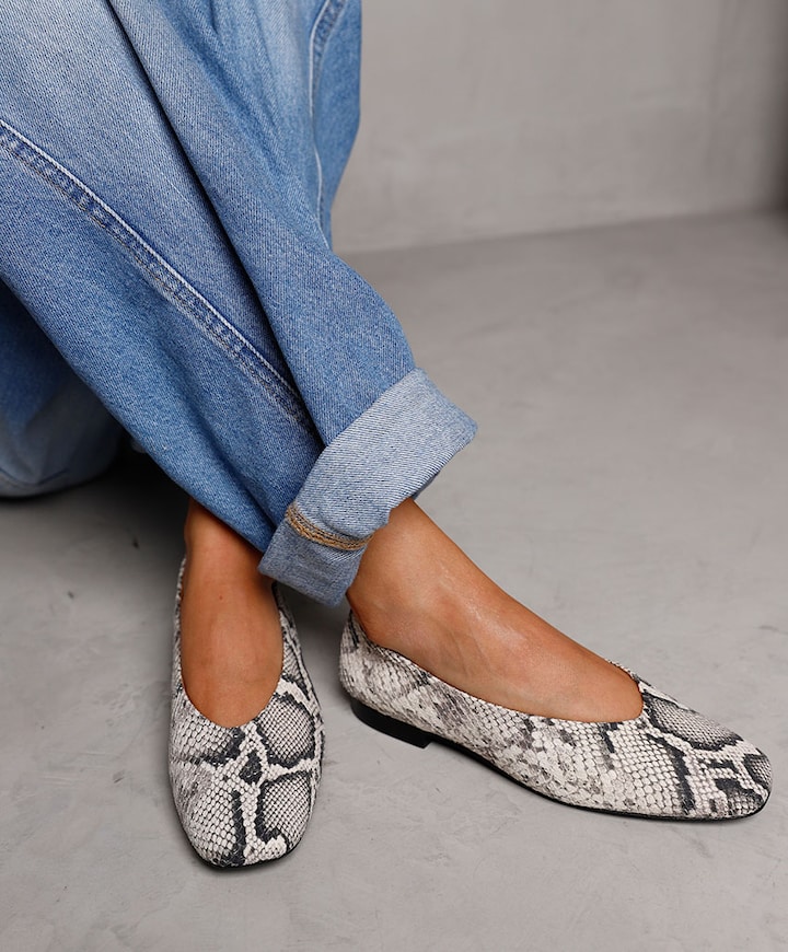 Lou Emmy dames ballerina's beige