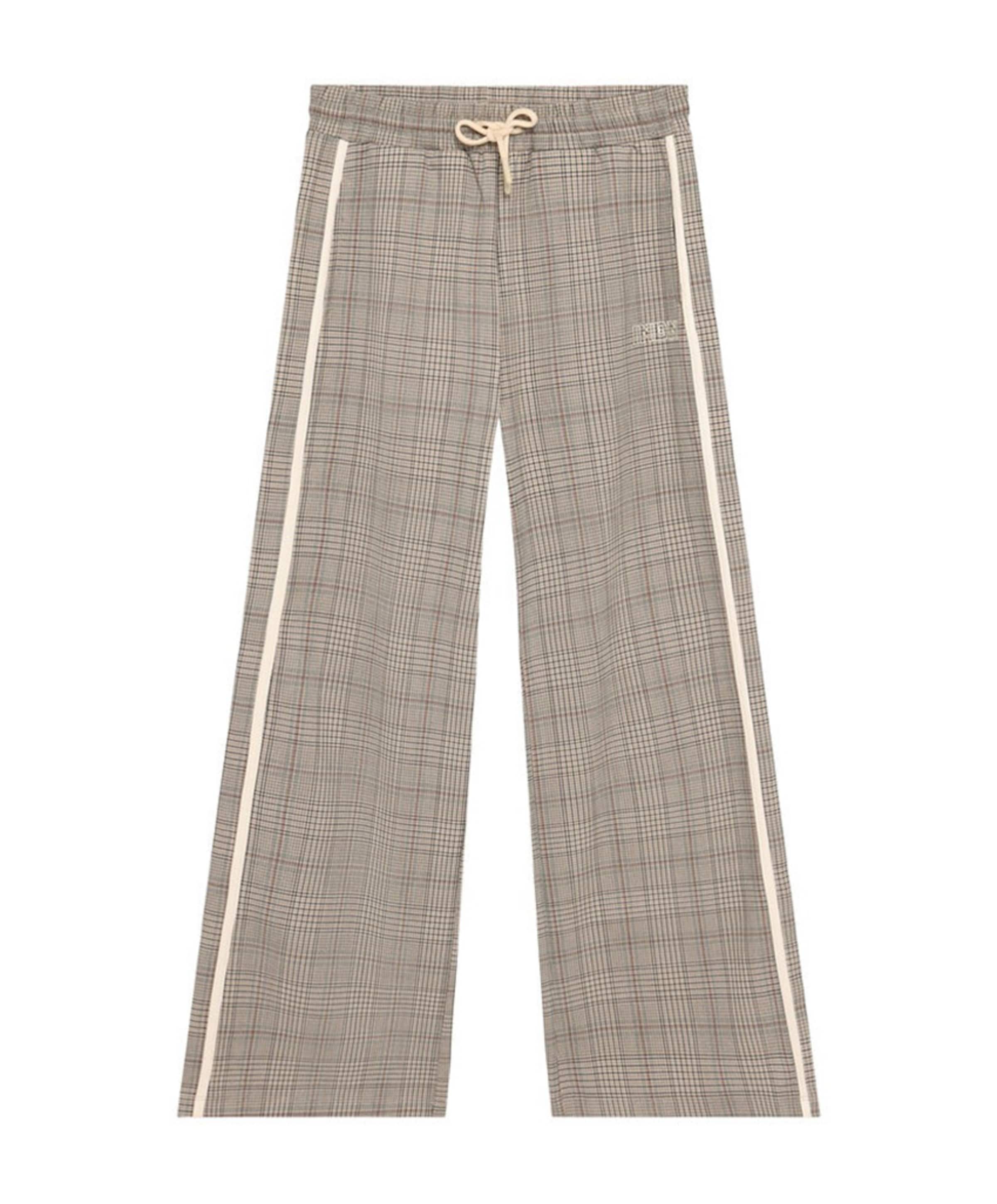 Extra Wide Check meisjes broek bruin